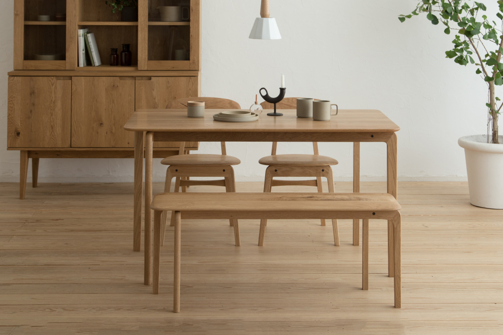 dining table インテリアデザインヴィーナス 本革ソファ 天然木